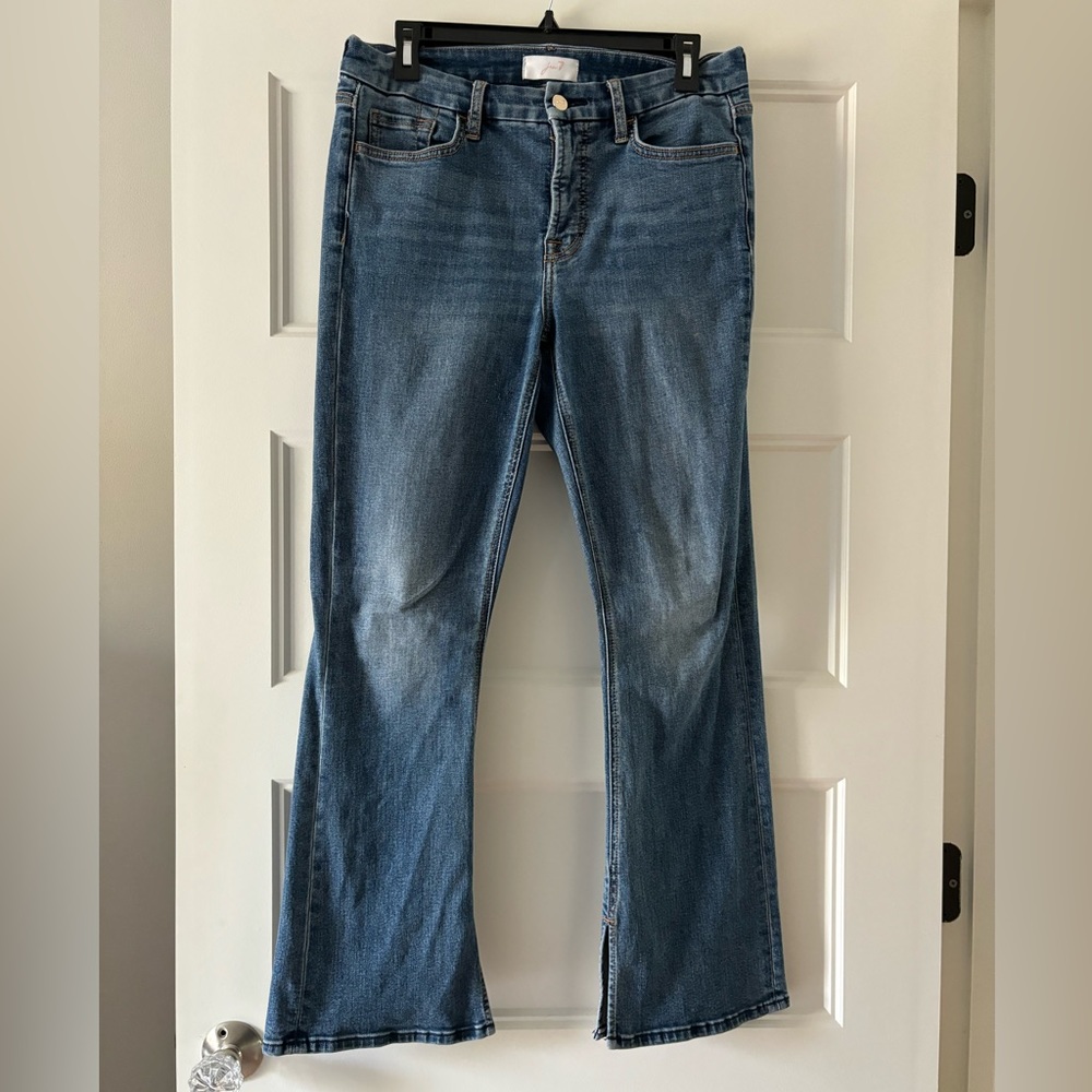 Jen 7 Bootcut Jeans with Hem Slits size 6P